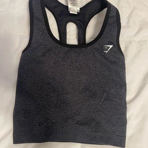 Black and Gray Gymshark Top